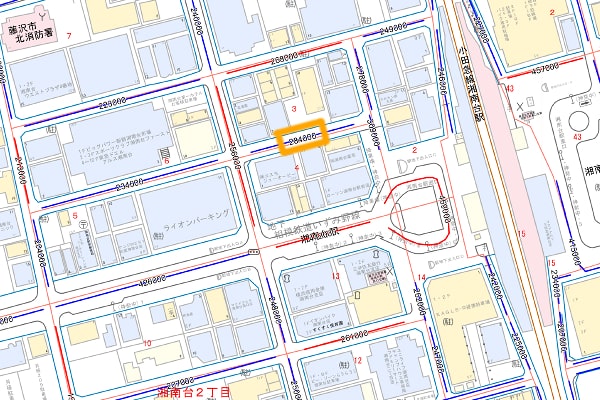 湘南台駅周辺の路線価